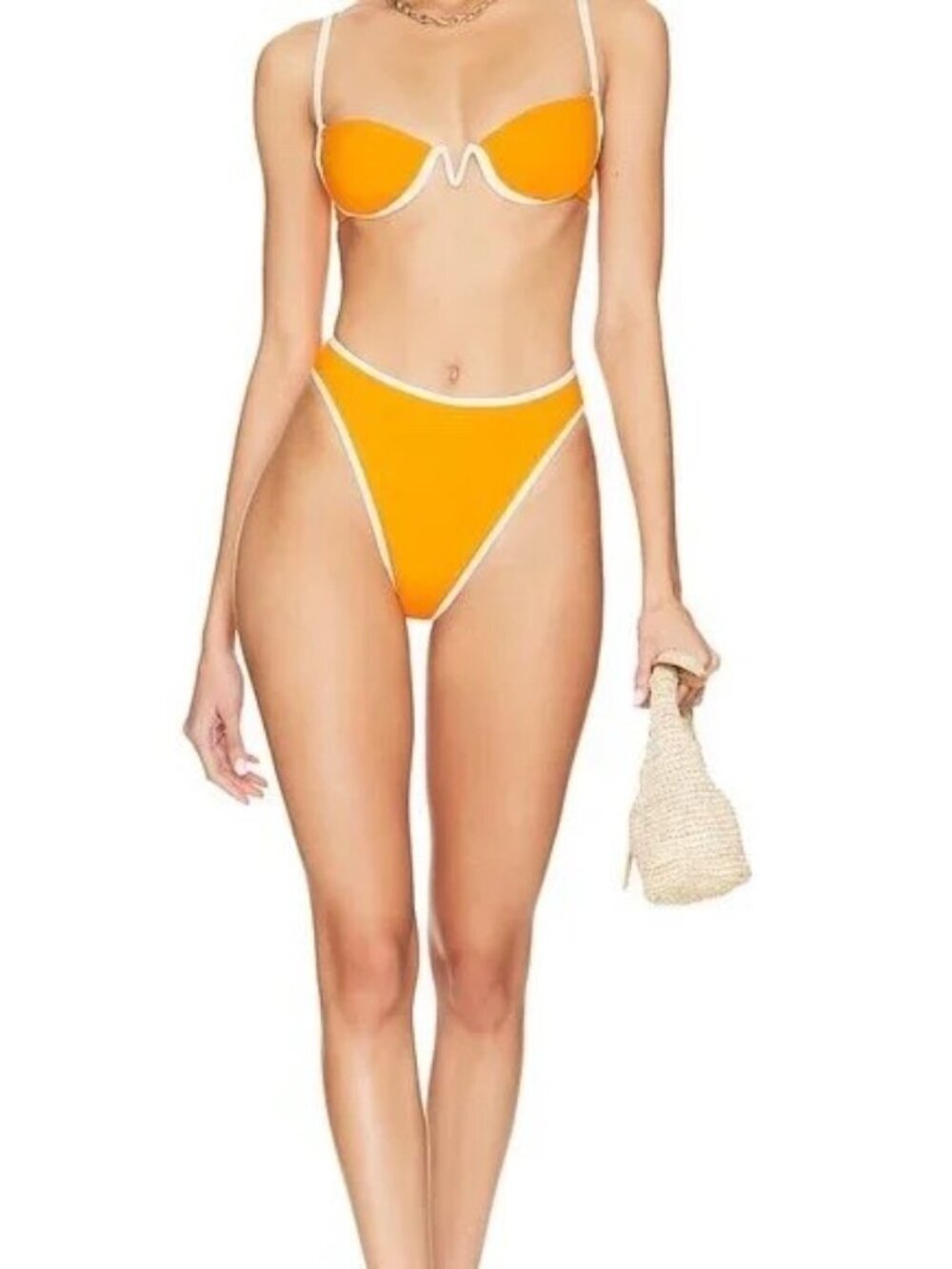 NWT Anthropologie LSPACE Bikini Nora Bitsy Bottom High Waist Bikini Bottom Large - Picture 3 of 4